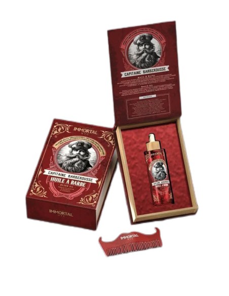 Set Aceite Barba Capitaine Barberousse 100 ml Immortal Nyc