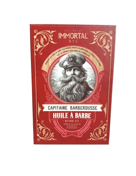 Set Aceite Barba Capitaine Barberousse 100 ml Immortal Nyc