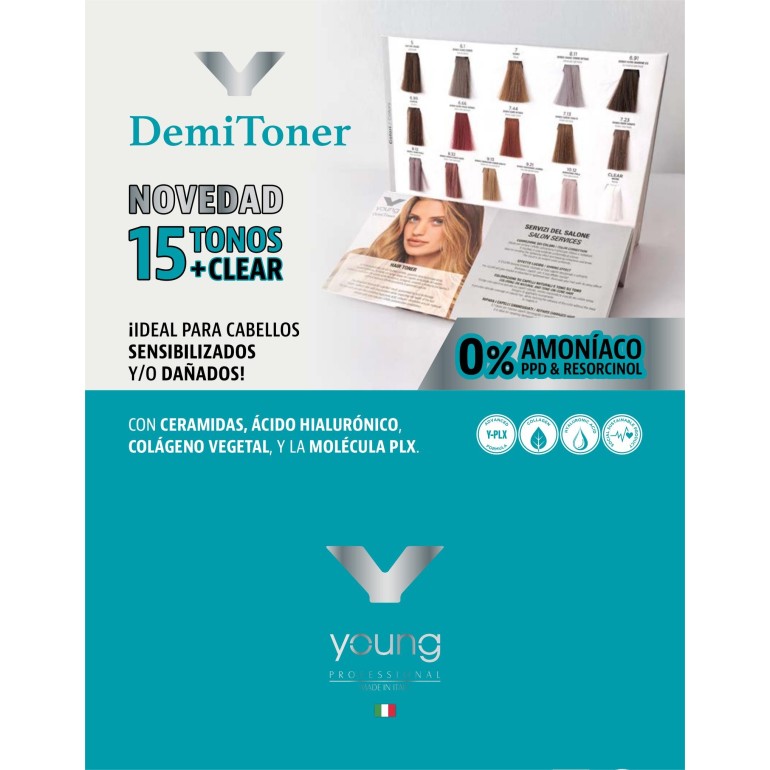 DemiToner coloración Acida 100ml YoungPeluqueríaYOUNG