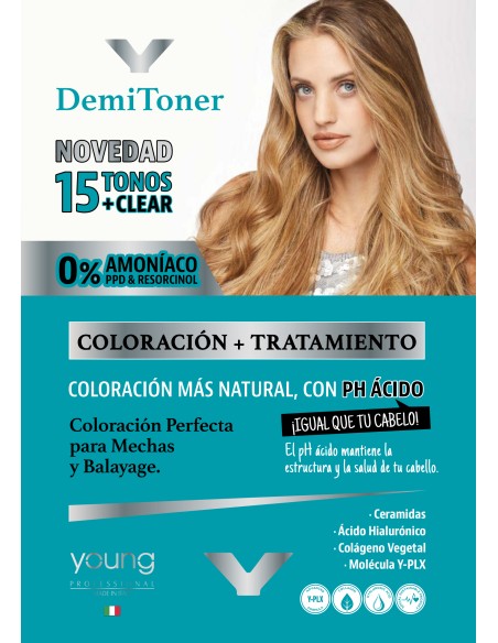 DemiToner coloración Acida 100ml YoungPeluqueríaYOUNG