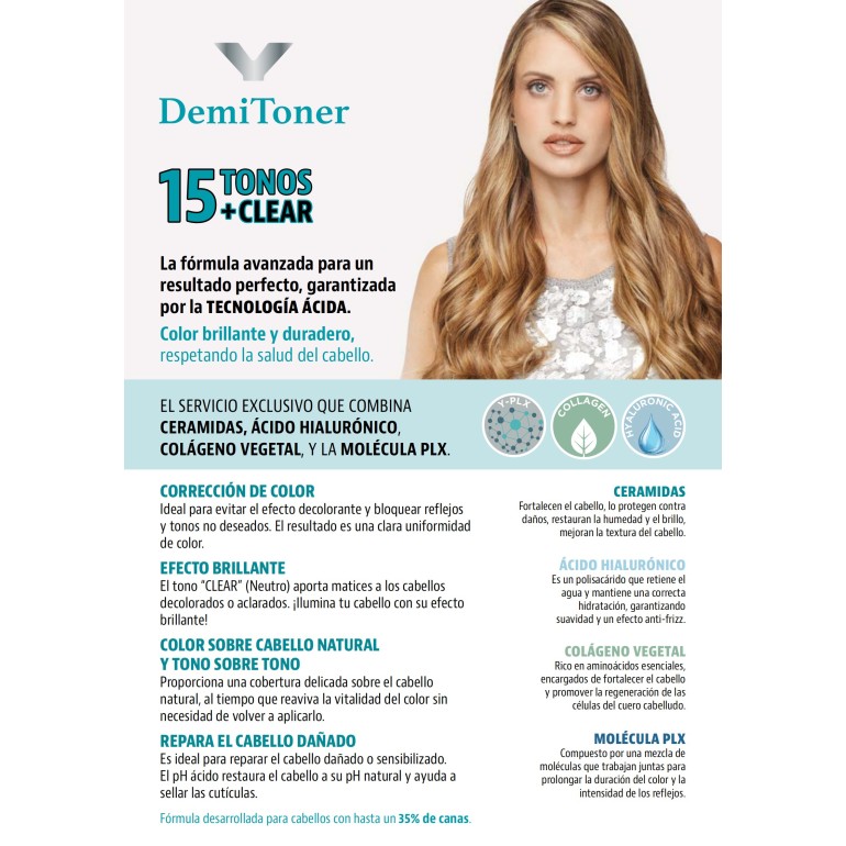 DemiToner coloración Acida 100ml YoungPeluqueríaYOUNG