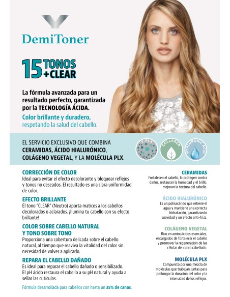 DemiToner coloración Acida 100ml YoungPeluqueríaYOUNG