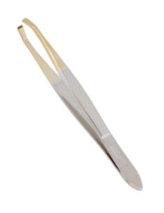 Pinza Depilar Punta Oro Estrecha 9 cm Disprof