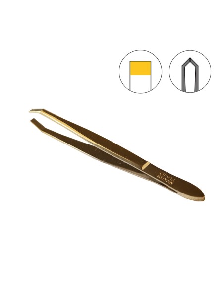 Pinza Depilar Punta Oro 9 cm DisprofUtensilios