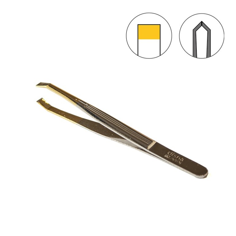 Pinza Depilar Punta Oro Estrecha 9 cm DisprofUtensilios