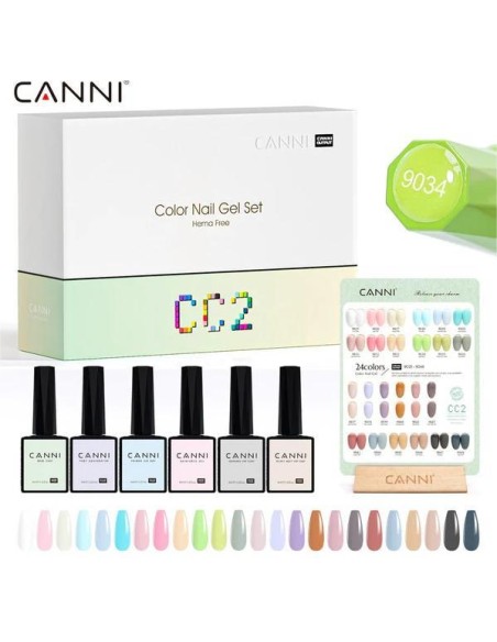 Kit 30 Esmaltes CC2 Hema Tpo Free CanniEsmaltes Permanentes Uñas