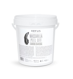 Mascarilla peel off de alginato Carbón 500 gr Kefus