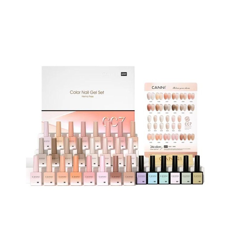 Kit 30 Esmaltes CC7 Hema Tpo Free Canni