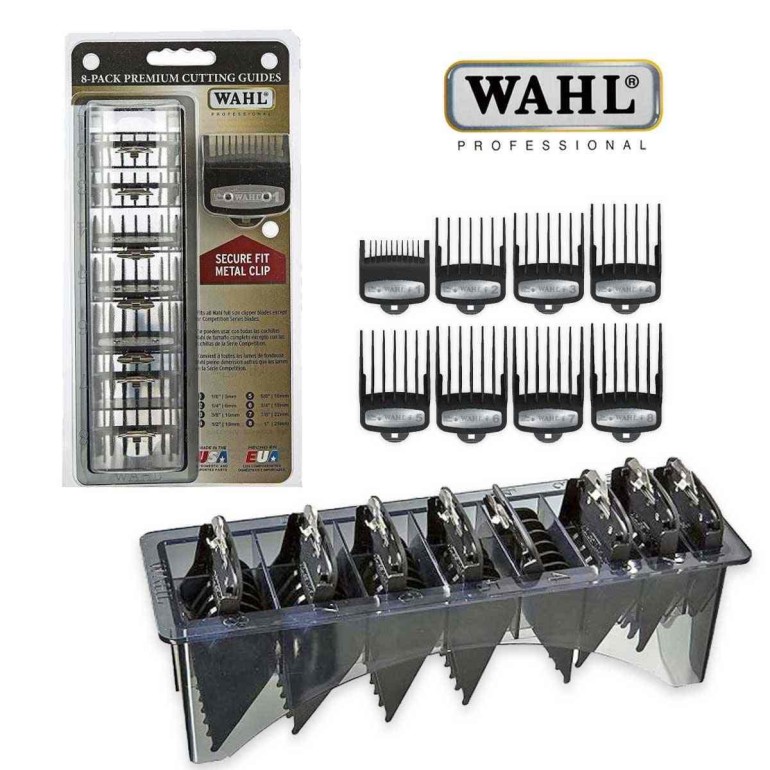 Kit 8 Peines Premium Maquinas WahlAccesorios y Repuestos maquinasTodoBelleza.pro