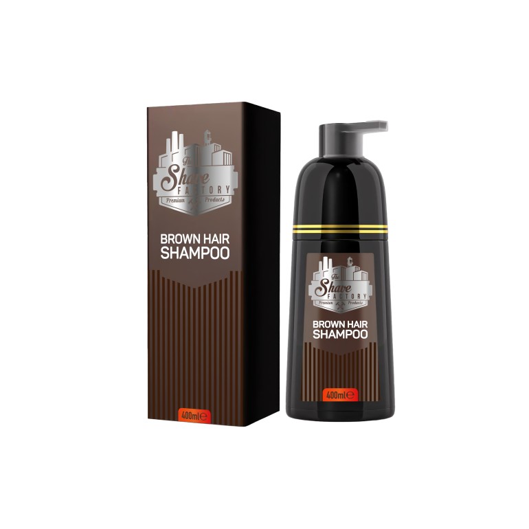 Champú Marrón para Cabello y Barba 400 ml The Shave FactoryChampús y acondicionadorTodoBelleza.pro