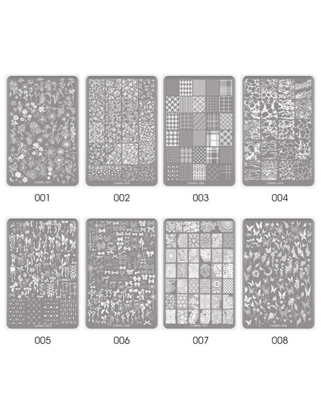 Placa Stamping Nails Art Canni