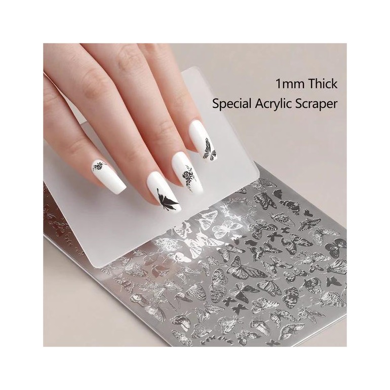 Placa Stamping Nails Art Canni