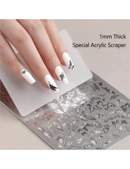 Placa Stamping Nails Art Canni