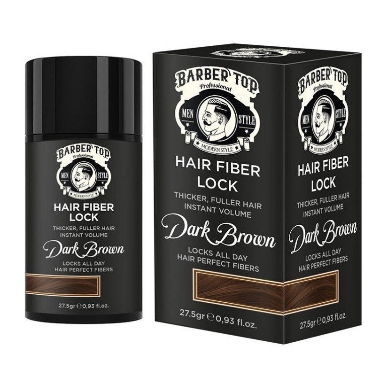 Fibras Capilares Castaño Oscuro Hair Fiber Lock 27,5 gr Barber TopFibra CapilarTodoBelleza.pro