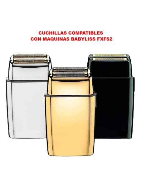 Recambio Cabezal Plateado + Cuchillas Compatible Babyliss FXFS2Accesorios y Repuestos maquinasTodoBelleza.pro