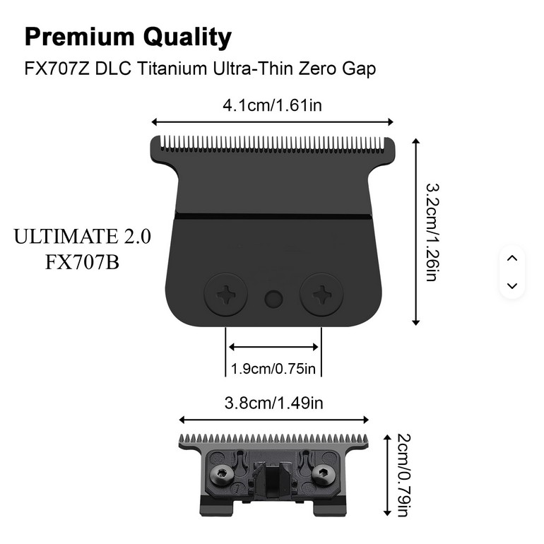 Cuchillas Black Repuesto Compatible Babyliss FX787 SkeletonAccesorios y Repuestos maquinasTodoBelleza.pro