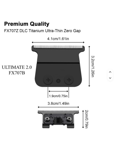Cuchillas Black Repuesto Compatible Babyliss FX787 SkeletonAccesorios y Repuestos maquinasTodoBelleza.pro
