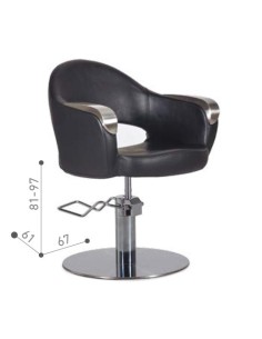 SILLÓN TOCADOR KENNETH PIE REDONDO