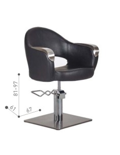 SILLÓN TOCADOR KENNETH PIE CUADRADO