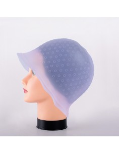 GORRO MECHAS TRANSLUCIDO SILICONA ROSA