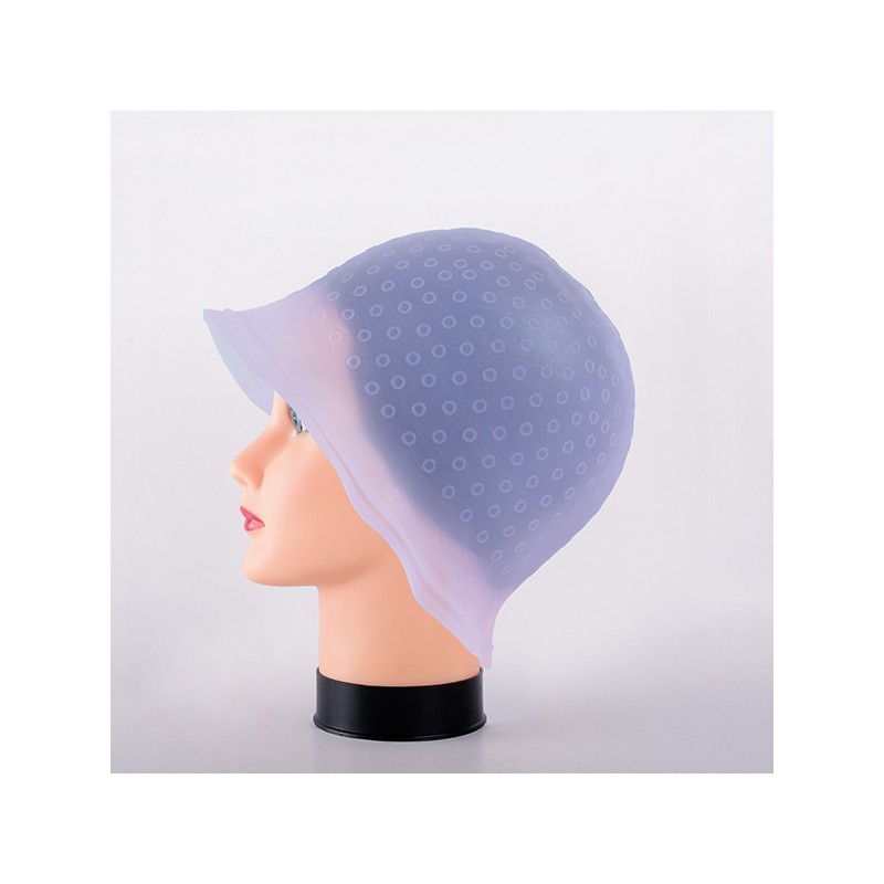 GORRO MECHAS TRANSLUCIDO SILICONA ROSA