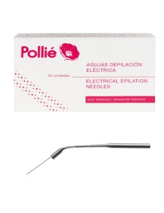 AGUJAS DEPILACIÓN INCLINADA INOX 50 UND.