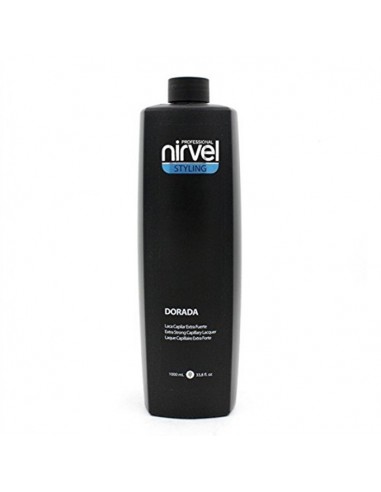 Laca Styling  Dorada Extra Fuerte 1000 ml Nirvel