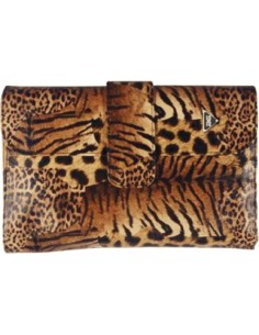 Manta con 32 Pinceles de Maquillaje Leopardo Ag 2