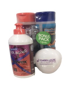 Pack Novex Champú 3 en 1 Men + Champú Colageno + Crema...