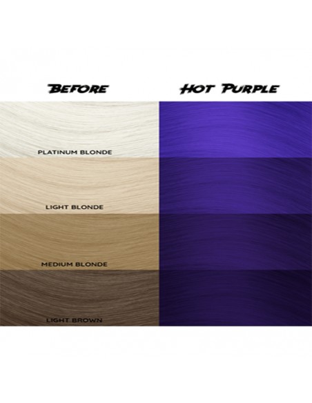Tinte Semipermanente Morado Hot Purple Nº 62 100 ml Crazy Color