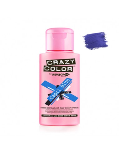 Tinte Semipermanente Azul Capri Blue Nº 44 100 ml Crazy Color