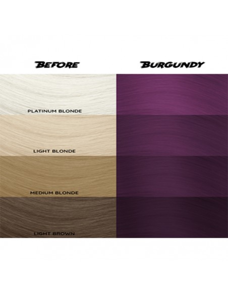 Tinte Semipermanente Burgundy Borgoña Nº 61 100 ml Crazy Color