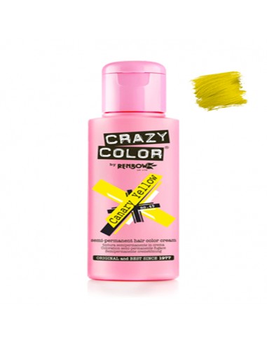 Tinte Semipermanente Amarillo Canario Nº 49 100 ml Crazy Color