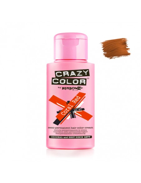 Tinte Semipermanente Rojo Coral Red Nº 57  100 ml Crazy Color