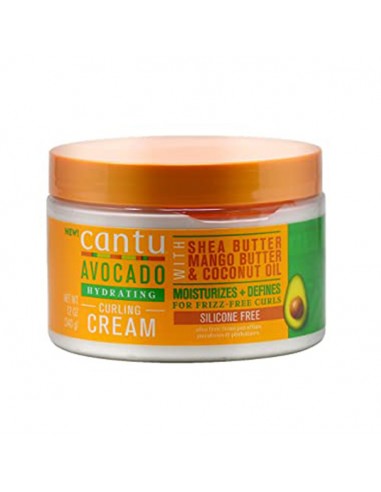 Crema Hidratante Curling Cream Aguacate 340 gr. Cantu