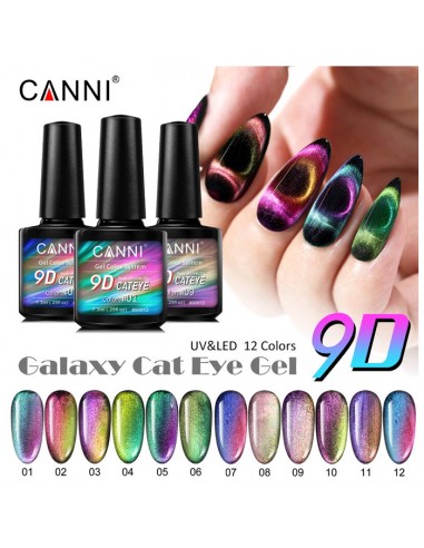 Esmalte 9D Galaxy Efecto Ojos de Gato 7,3 ml Canni