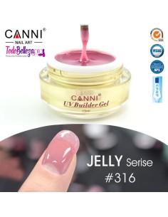 Gel de Construcción Color Semitransparente 15 ml Canni 2
