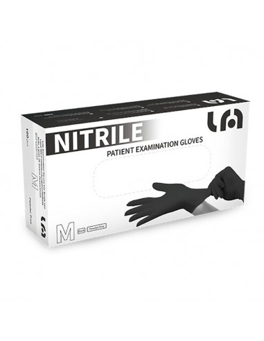 Guantes Nitrilo Negro 100 und.