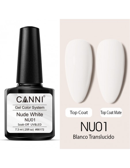Esmalte Permanente Nude White 7.3 ml Canni