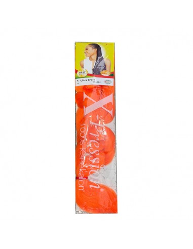 Extensiones de Fibra Kanekalon Orange X-Pression