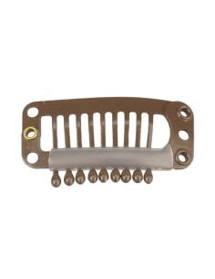 Clips para Extensiones 2,8 Cm. Marrón 1 Unidad Eurostil