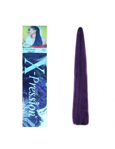 Extensiones de Fibra Kanekalon Violet X-Pression