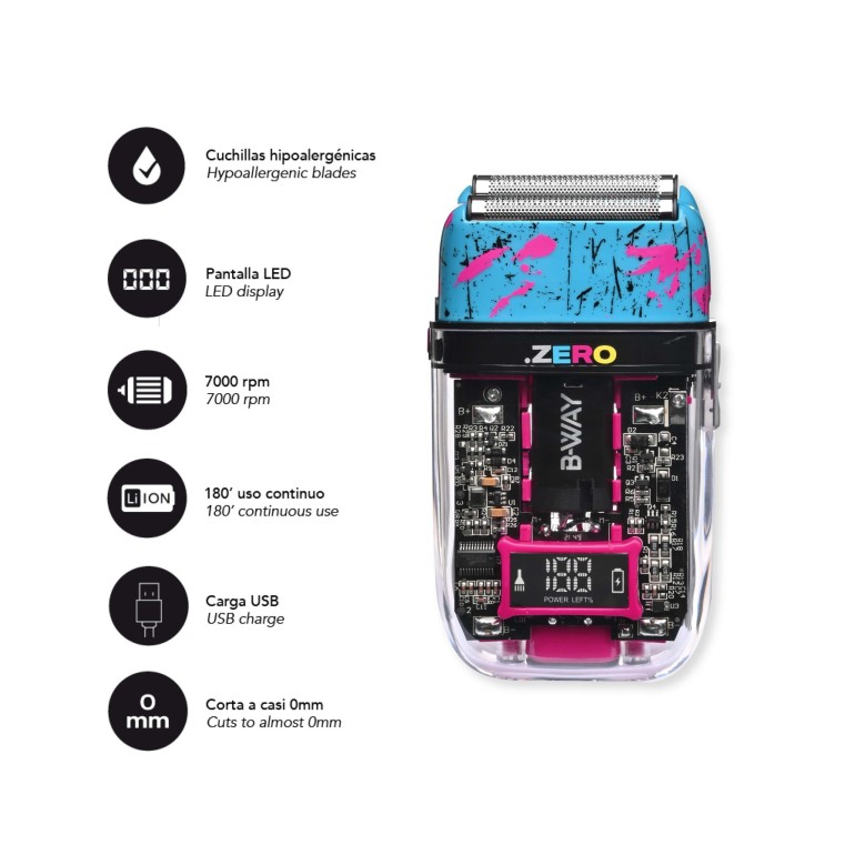 Maquina Afeitadora Zero Shaver B-Way