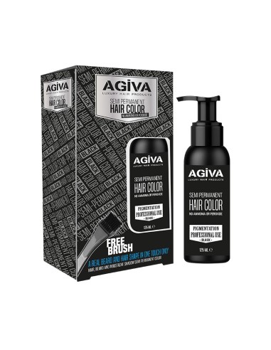 Tinte Semipermanente Negro 125 ml Agiva