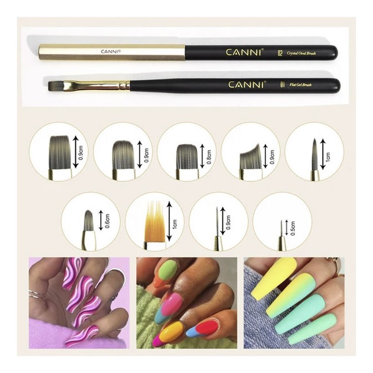 Pincel de gel Delineador 08 Canni