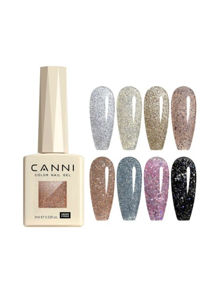 Esmalte Permanente Diamond Glitter Hema Tpo Free Series 9ml Canni
