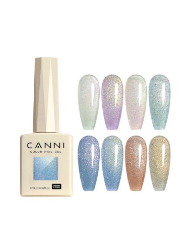 Esmalte Permanente Aurora Glitter Series 9ml Canni