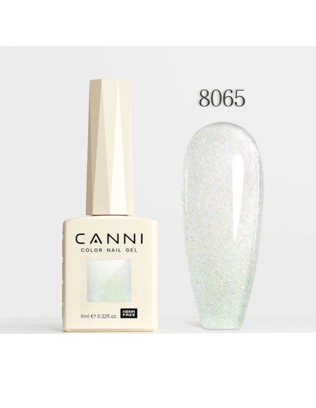 Esmalte Permanente Aurora Glitter Hema Tpo Free Series 9ml Canni