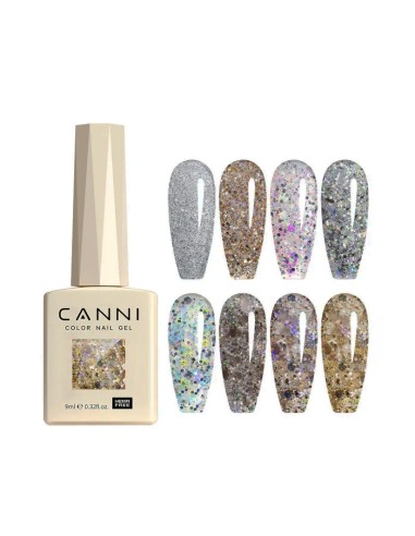 Esmalte Permanente Dawn Crystal Flash Series 9ml Canni